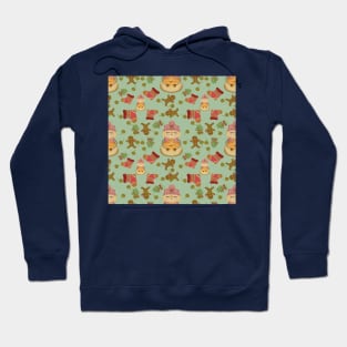 Snowman Pattern, Christmas Time Hoodie